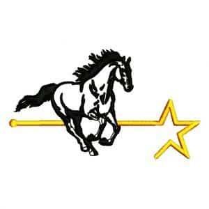 972 - Caballo corriendo en signo de estrella
