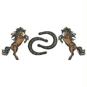1017 -Caballos con doble herradura