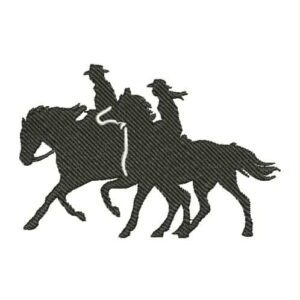 1027 - Pareja Vaquera en caballos