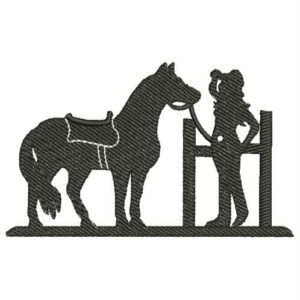 1030 - Vaquera y Caballo