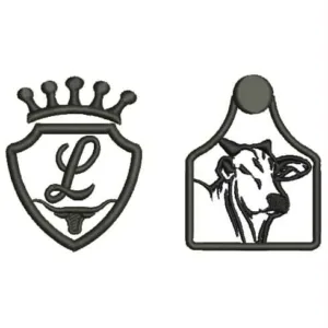 1045 - Toros con inicial personalizada