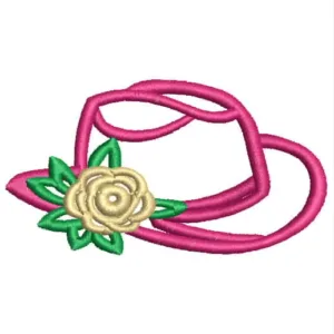 1055 - Sombrero con una flor