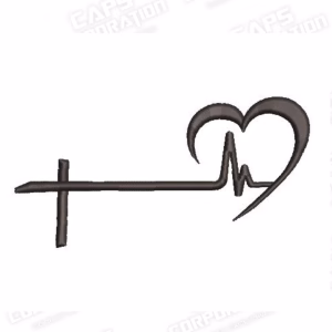 1065 - Cruz corazón