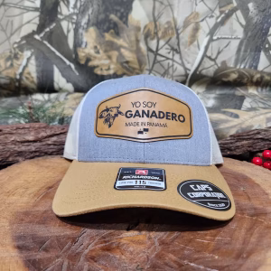 Gorra Richardson – Mostaza/gris /crema-Yo soy Ganadero